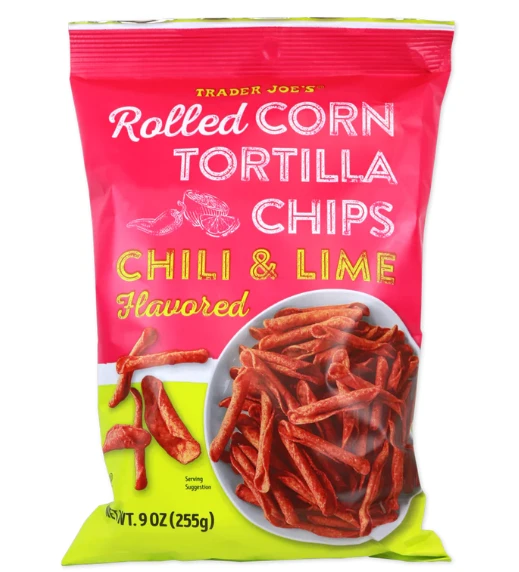 Chili & Lime Flavored Rolled Corn Tortilla Chips